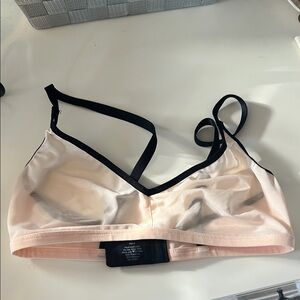 Negative Non Wire Sieve Bra Peach & Black New Size 2